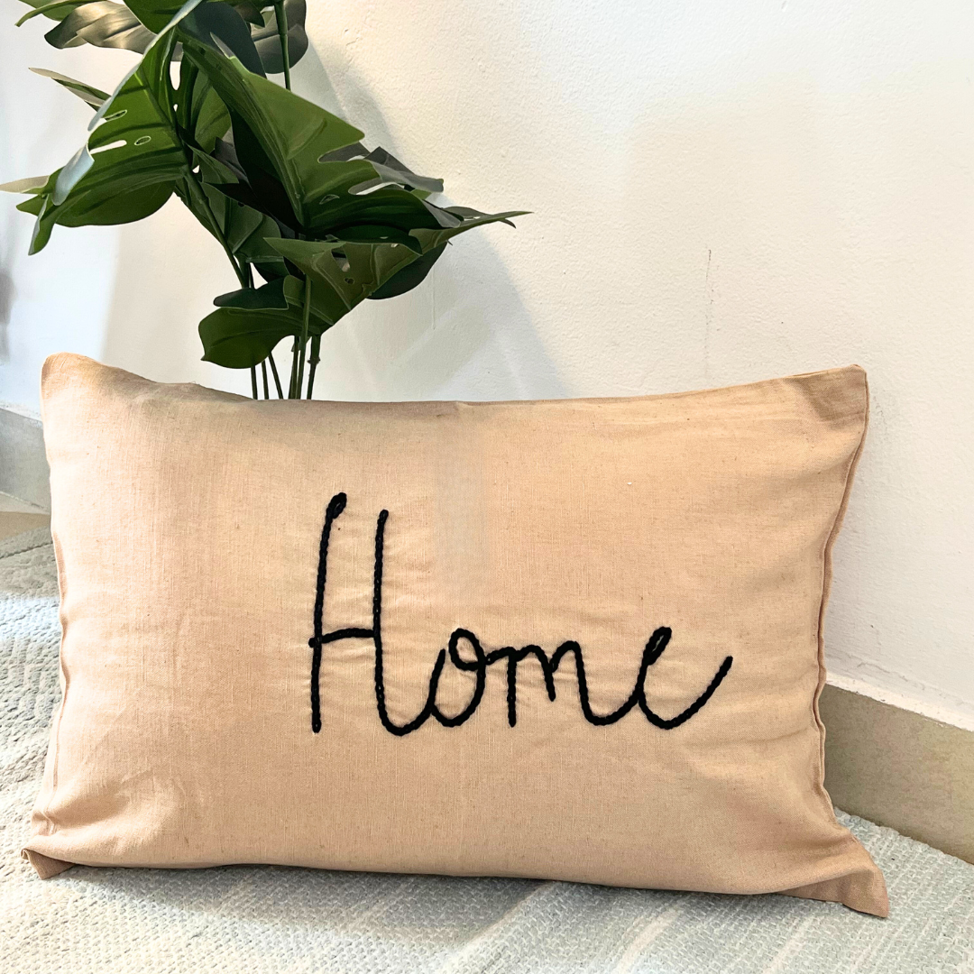 Home Hand embroidered Cushion Cover - Granmade