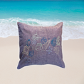 Load image into Gallery viewer, Seashells at the Seashore Hand embroidered cushion cover - Granmade
