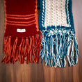 Load image into Gallery viewer, White U-pin Hand knit Scarf - Granmade
