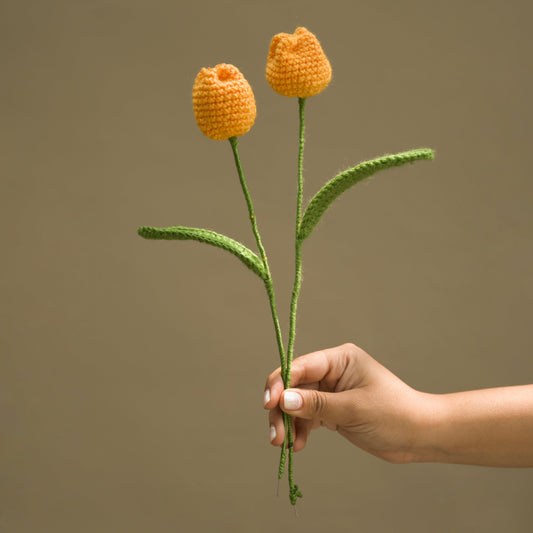 Yellow Crochet Tulip - Granmade