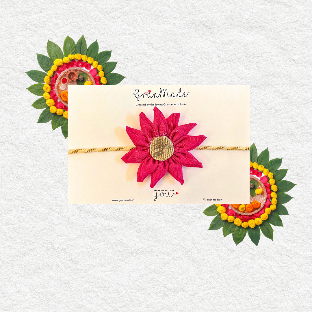 Handmade Blue Sunflower Rakhi - Granmade