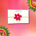 Load image into Gallery viewer, Handmade Pink Sadabahar Rakhi - Granmade
