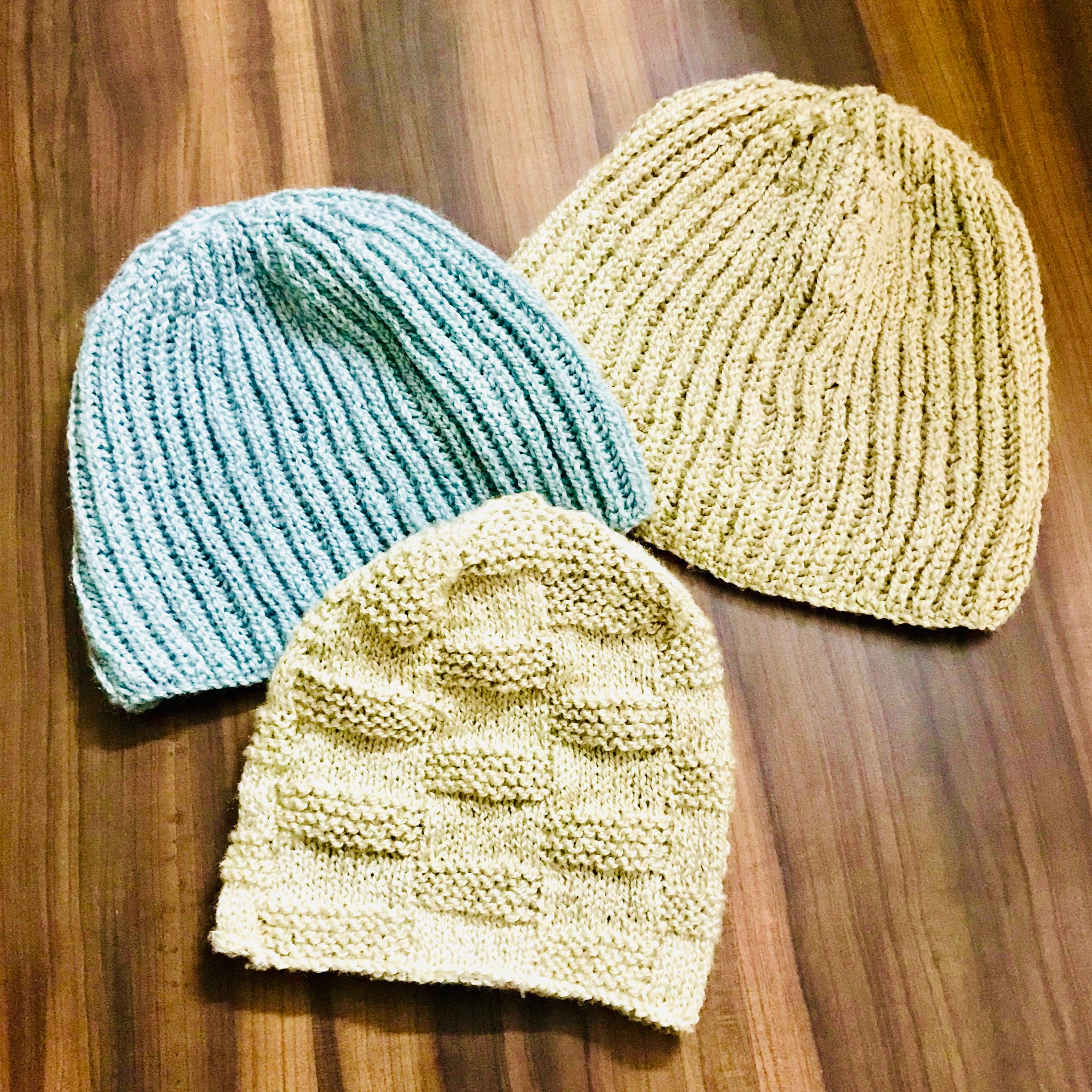 Beige Classic Hand-knit Beanie - Granmade