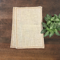 Load image into Gallery viewer, Jute & Gold Lace Table Mats ( set of 4) - Granmade
