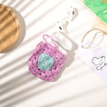 Load image into Gallery viewer, Purple Crochet Teddy Airpod Cover - Granmade
