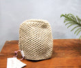 Load image into Gallery viewer, Beige Honeycomb Hand Knit Beanie - Granmade
