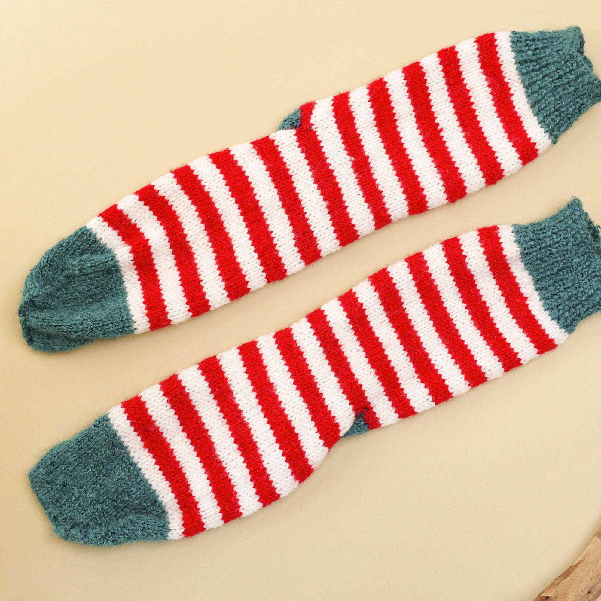 Santa's Favourite Hand-knit Christmas Socks - Granmade