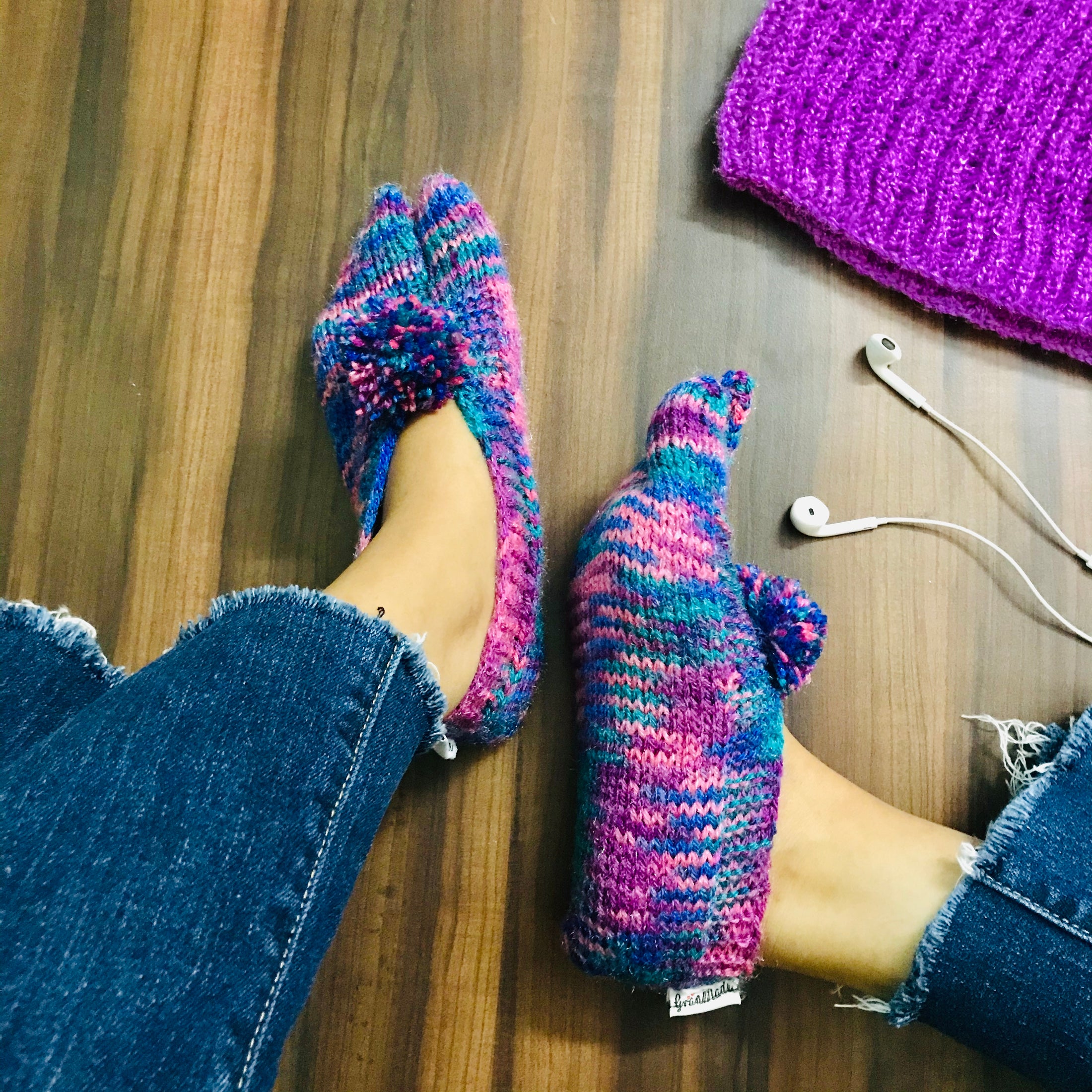 Mermaid Hand-knit Socks - Granmade