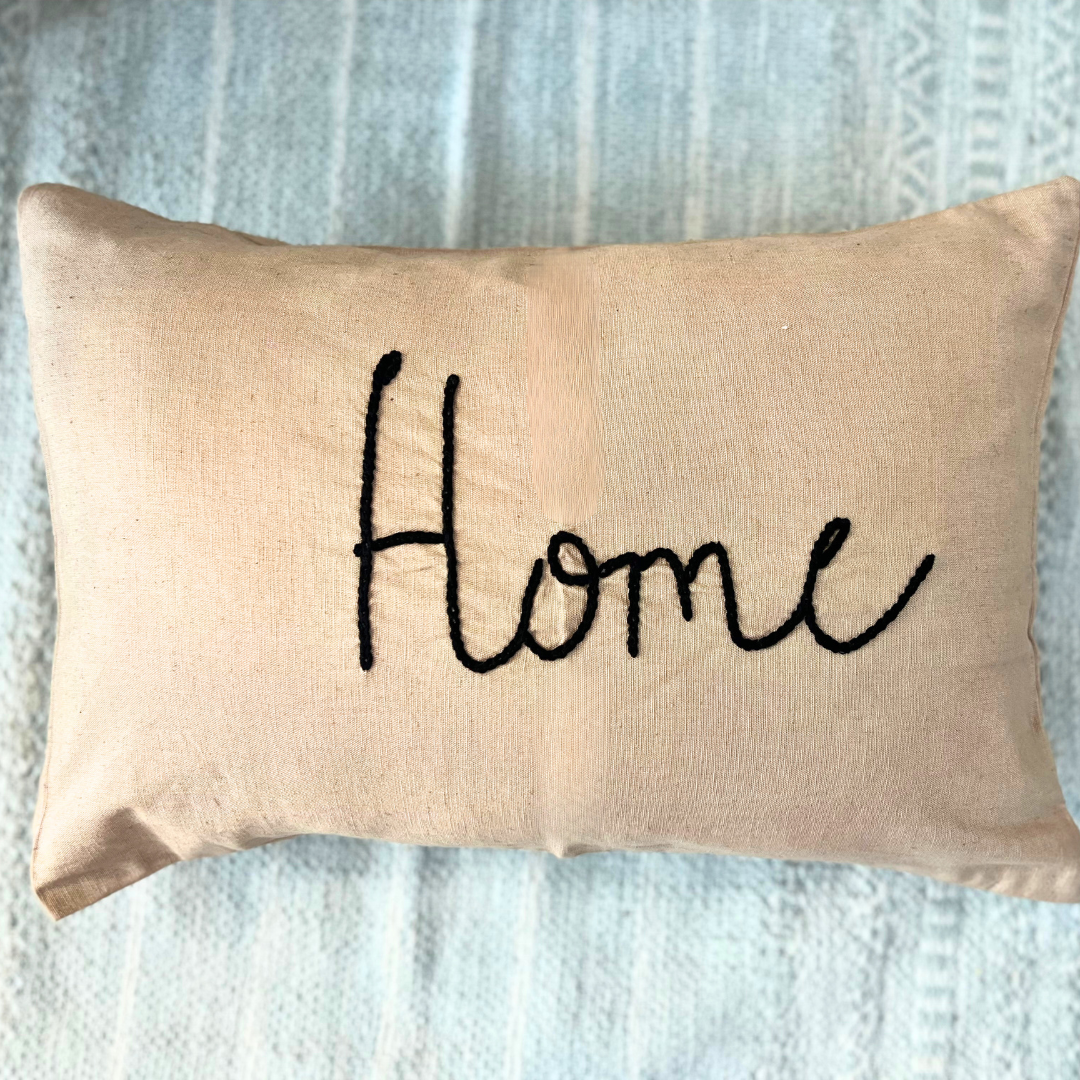 Home Hand embroidered Cushion Cover - Granmade