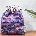 Load image into Gallery viewer, Red Intricate Hand-Knit Beanie - Granmade
