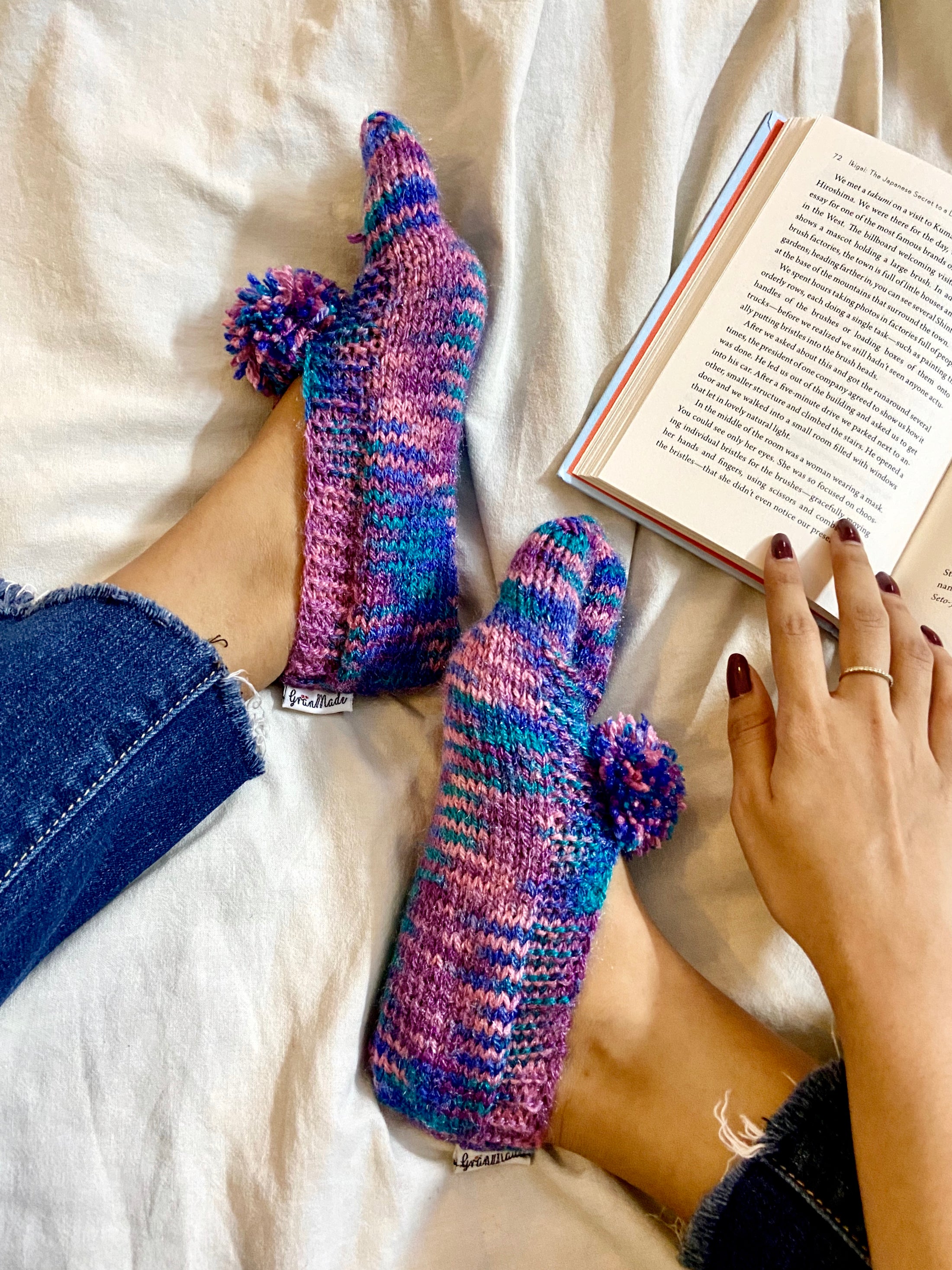 Mermaid Hand-knit Socks - Granmade