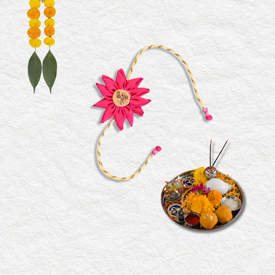 Handmade Blue Sunflower Rakhi - Granmade