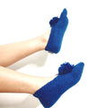 Load image into Gallery viewer, Navy Blue Hand-knit Socks - Granmade
