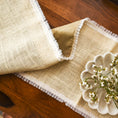 Load image into Gallery viewer, Jute and Organza Lace Table Runner - Granmade
