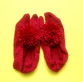 Load image into Gallery viewer, Red Hand-knit Socks - Granmade
