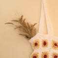 Load image into Gallery viewer, Crochet Sunflower Tote Bag - Granmade
