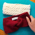 Load image into Gallery viewer, White Cable Hand-knit Headband - Granmade
