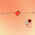 Load image into Gallery viewer, Handmade Orange Rose Rakhi - Granmade
