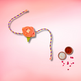 Load image into Gallery viewer, Handmade Baby Pink Rose Rakhi - Granmade
