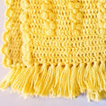 Load image into Gallery viewer, Yellow Hand knit Crochet Shawl - Granmade
