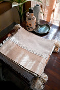 Load image into Gallery viewer, Jute Patchwork & Lace Table Runner - Granmade
