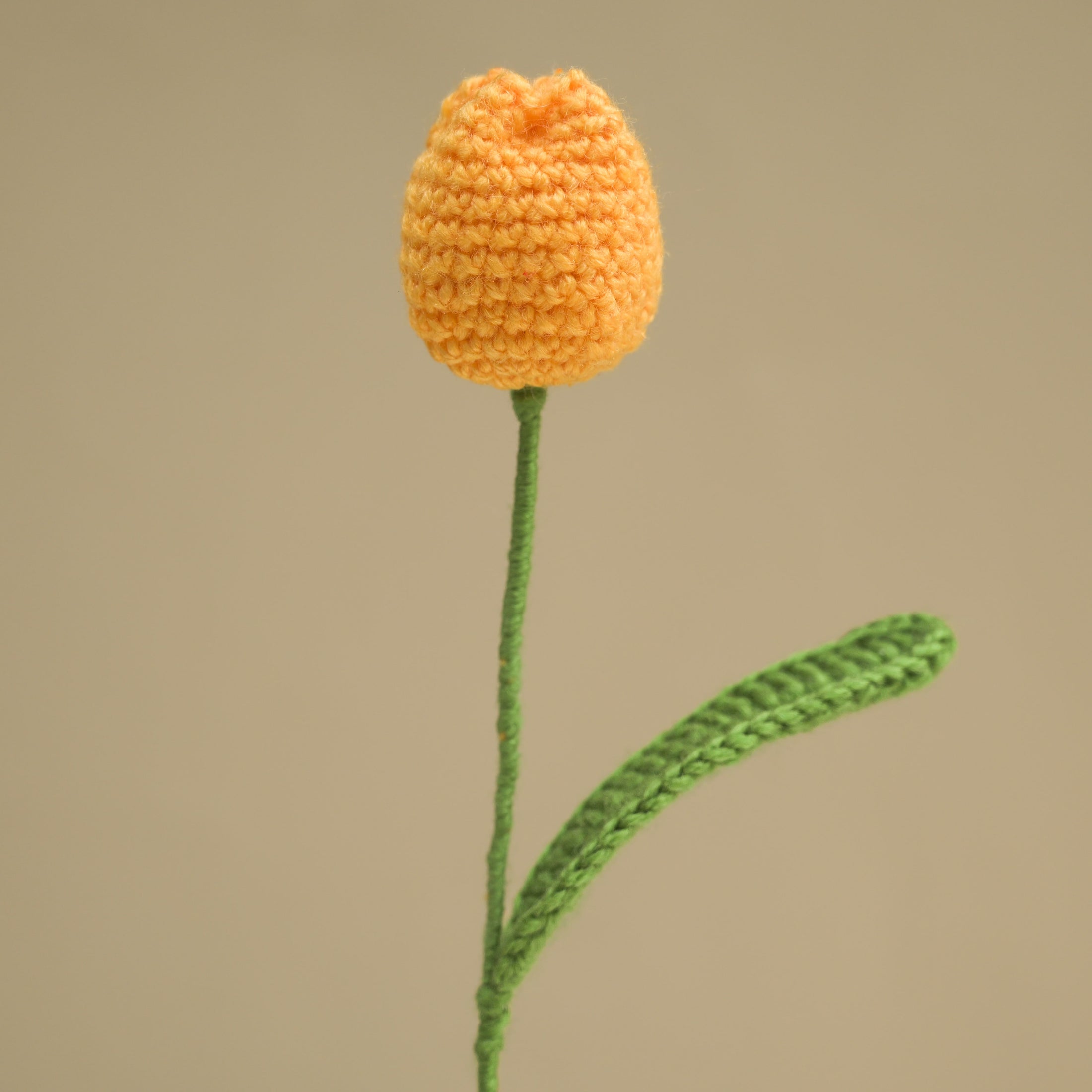 Yellow Crochet Tulip - Granmade