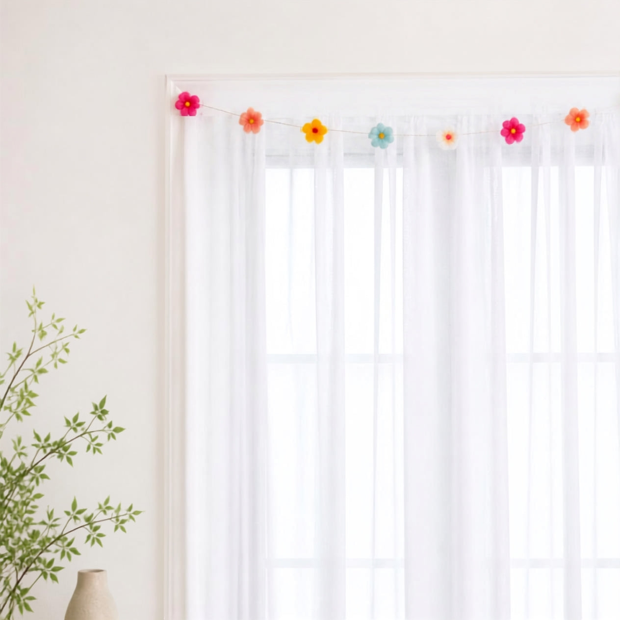 Handmade Organza Flower String