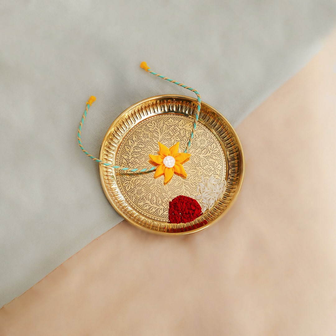 Handmade Yellow Sunflower Rakhi