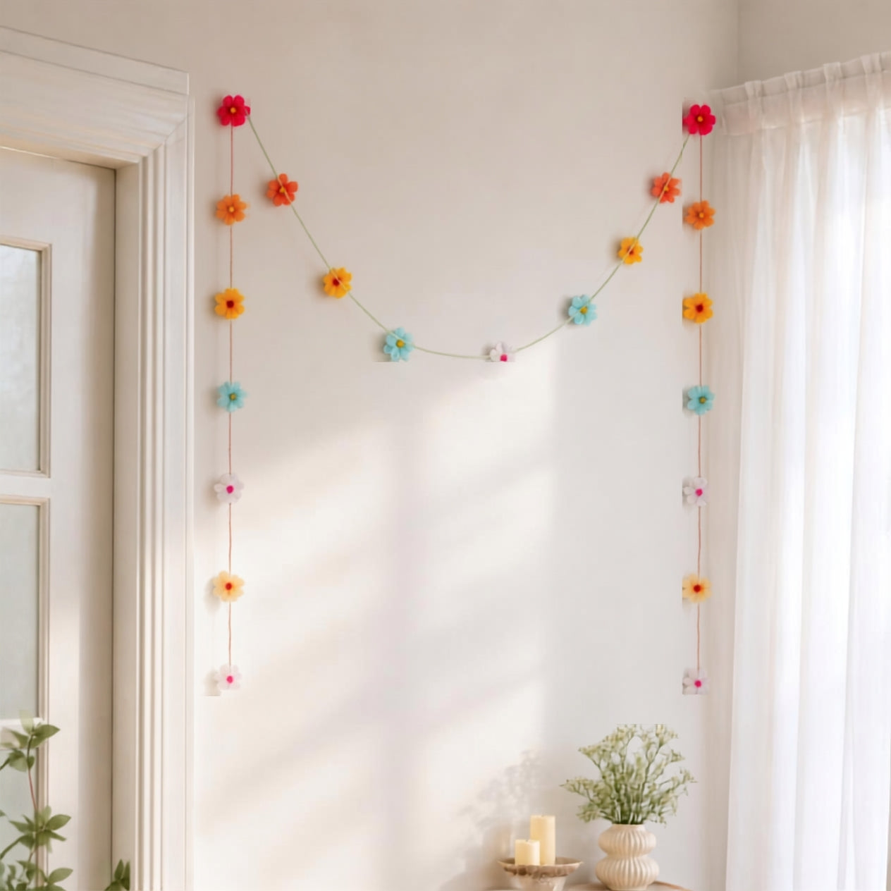 Handmade Organza Flower String
