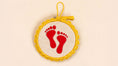 Load image into Gallery viewer, Crochet Laxmi Charan Wall Art with Easel Stand

