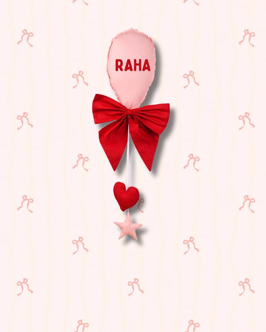Pink Balloon Heart Nursery Hanging Decor