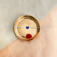Load image into Gallery viewer, Crochet Heart Rakhi - Blue
