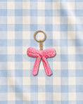 Load image into Gallery viewer, Crochet Bow Keychain- Red
