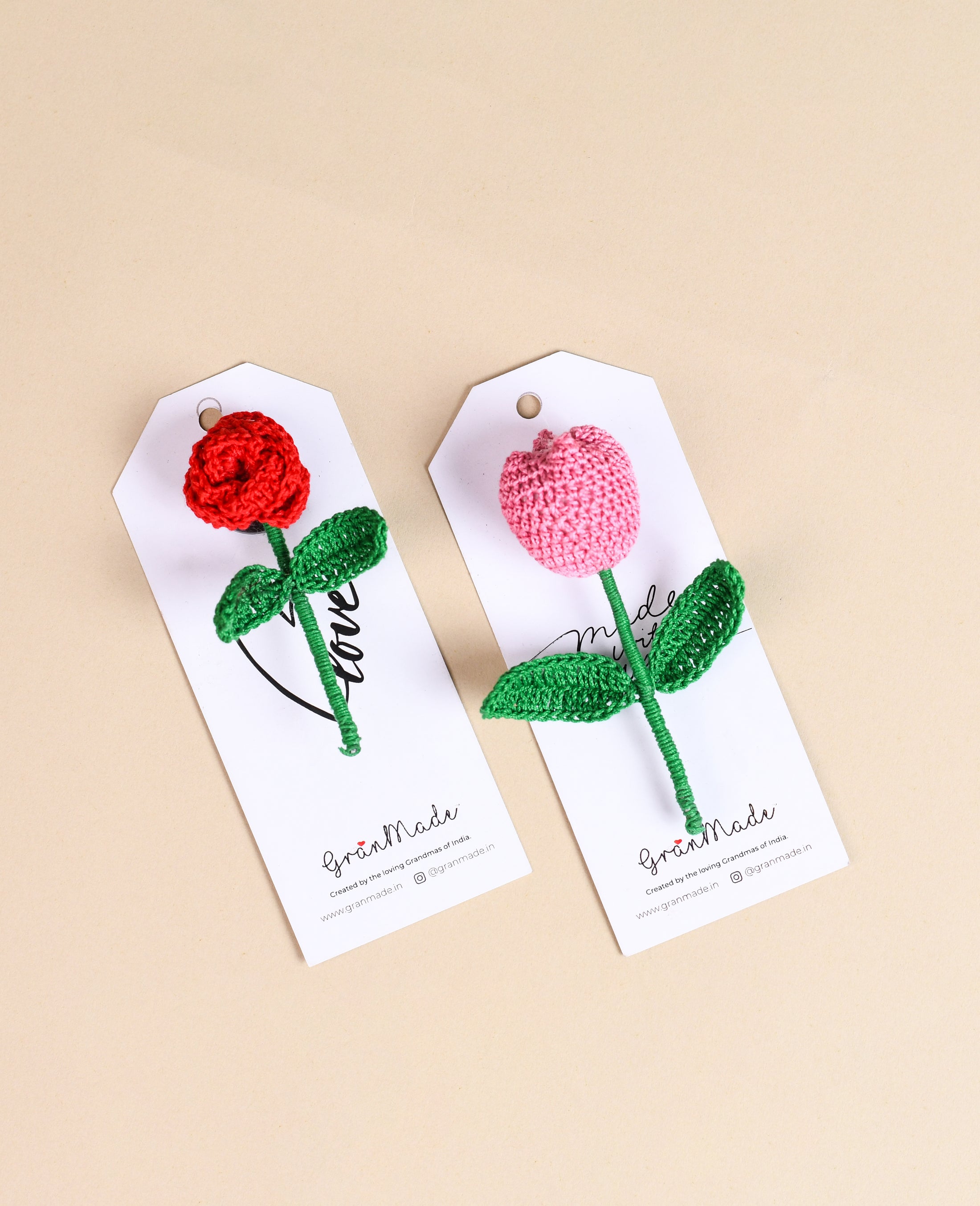 Crochet Tulip Fridge Magnet