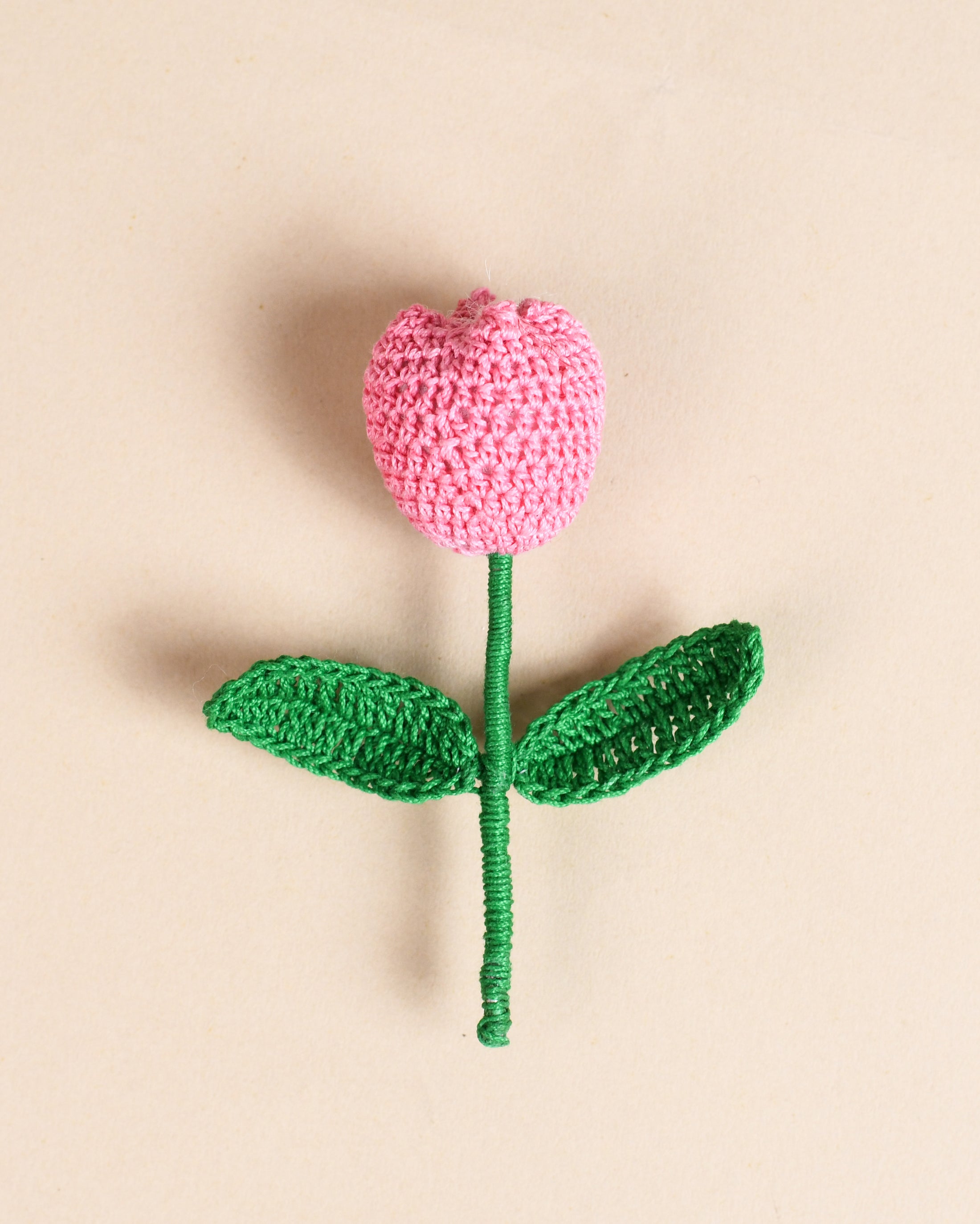 Crochet Tulip Fridge Magnet
