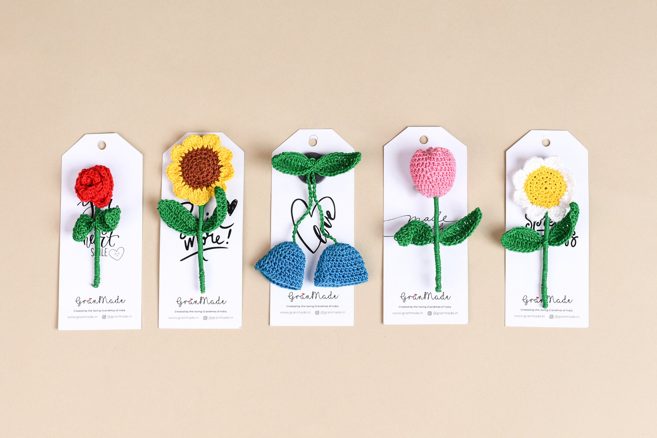 Crochet Bluebell Fridge Magnet