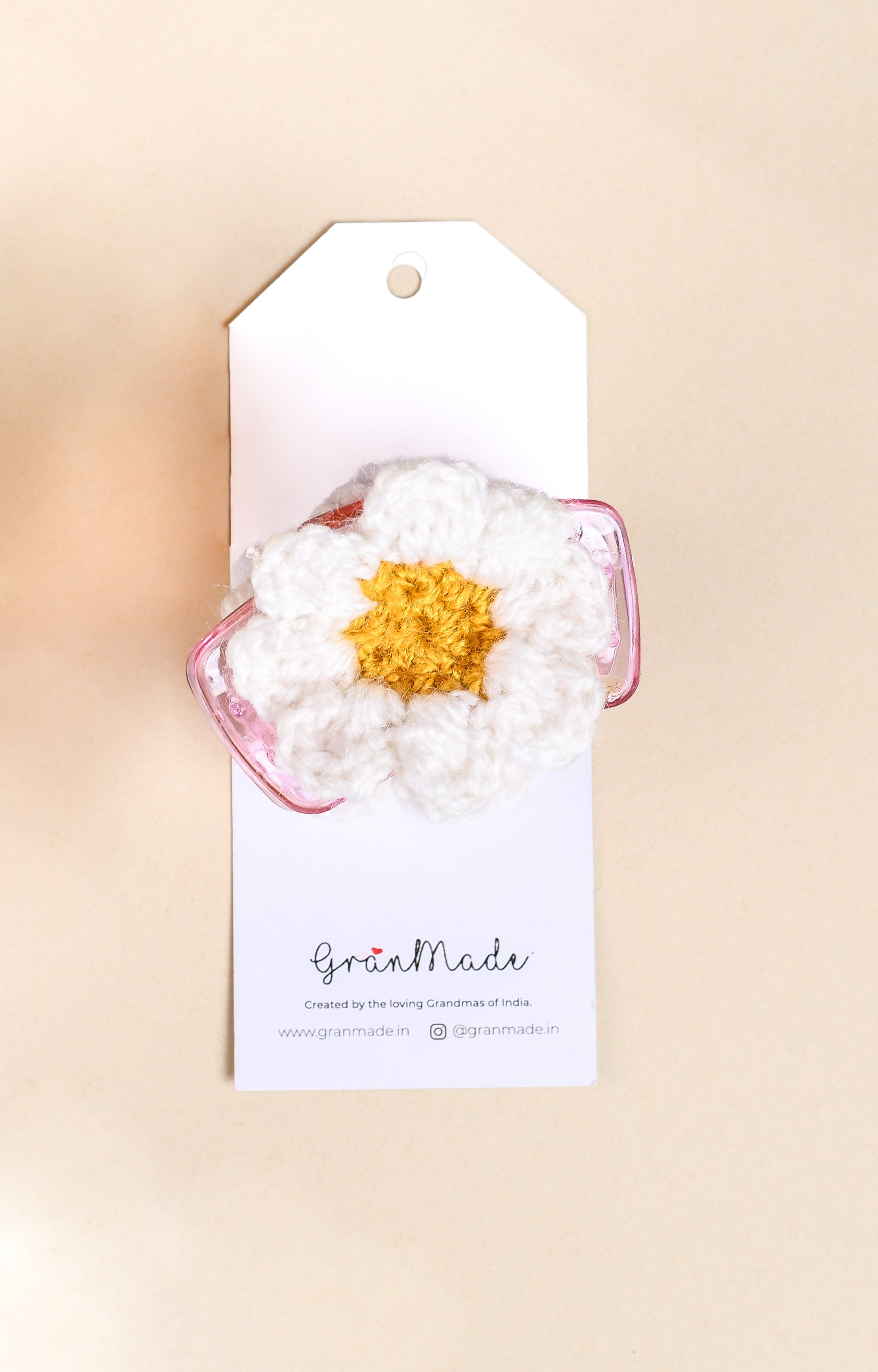 Crochet Flower Hair Claw (Set of 2)