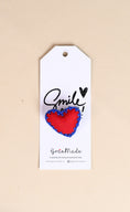 Load image into Gallery viewer, Crochet Pompom & Heart Hair Clip Set (Set of 2)

