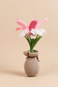 Load image into Gallery viewer, Crochet Lily & Daisy Flower Pot
