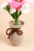 Load image into Gallery viewer, Crochet Lily & Daisy Flower Pot
