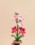 Load image into Gallery viewer, Crochet Orchid Flower Pot
