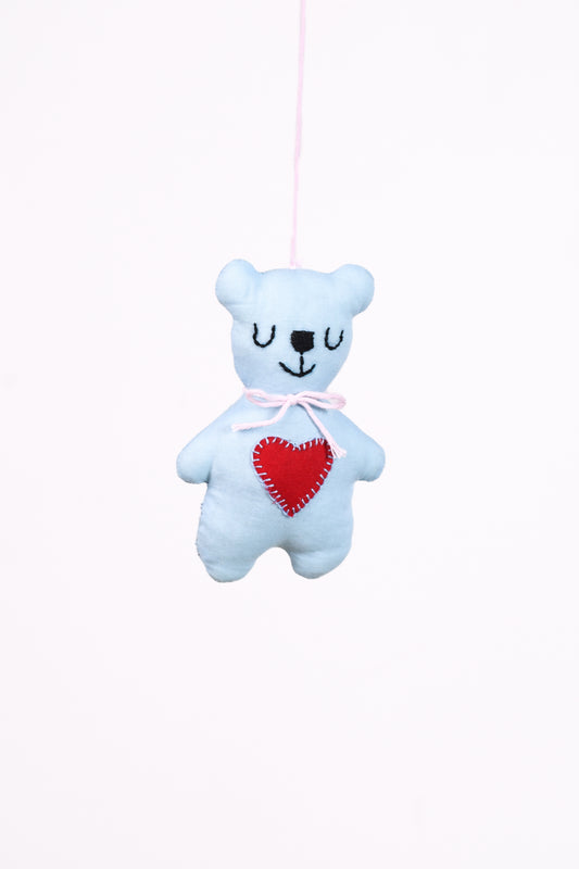 Yellow Balloon Teddy Nursery Hanging Decor