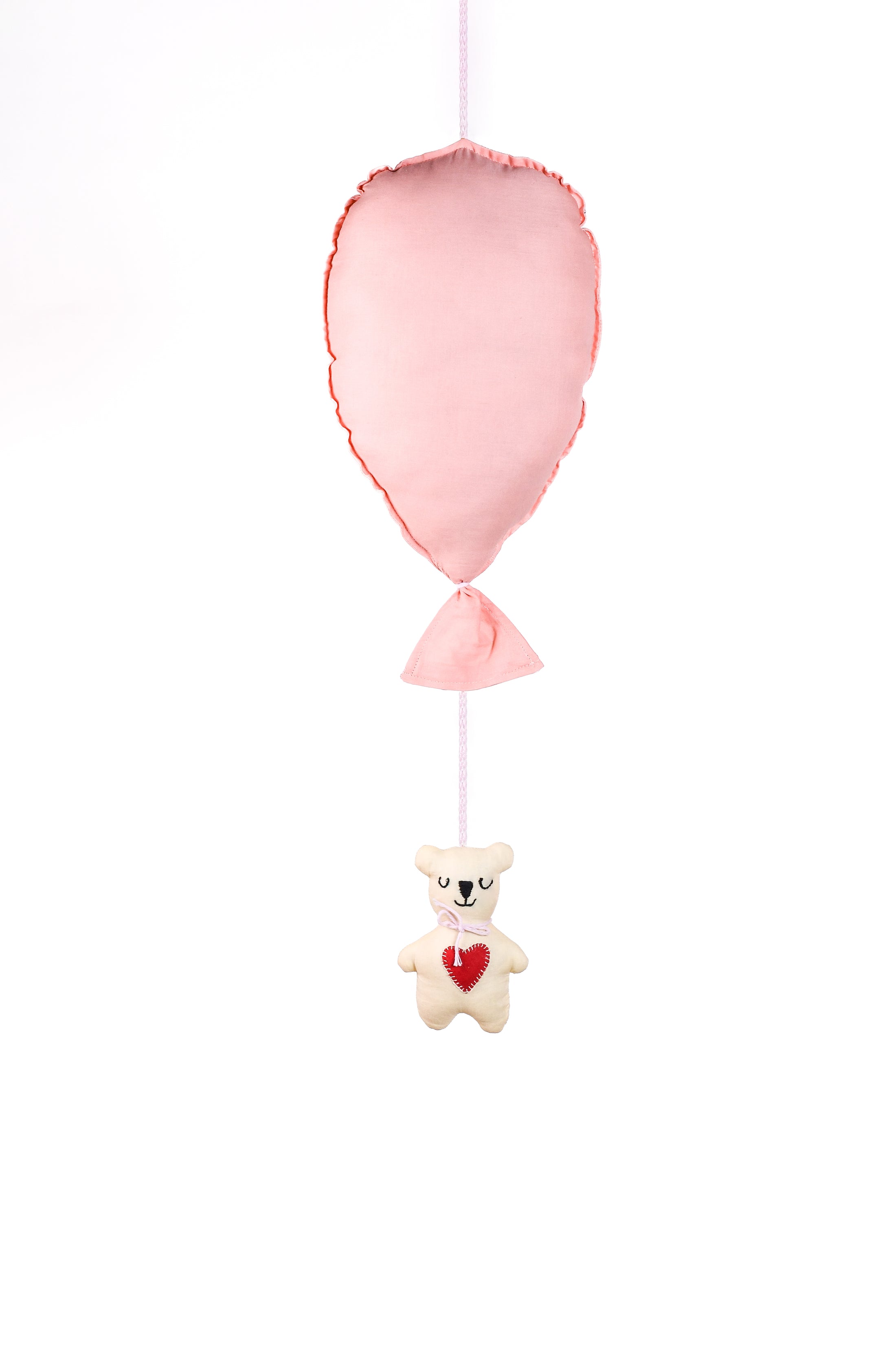 Pink Balloon Teddy Nursery Hanging Decor