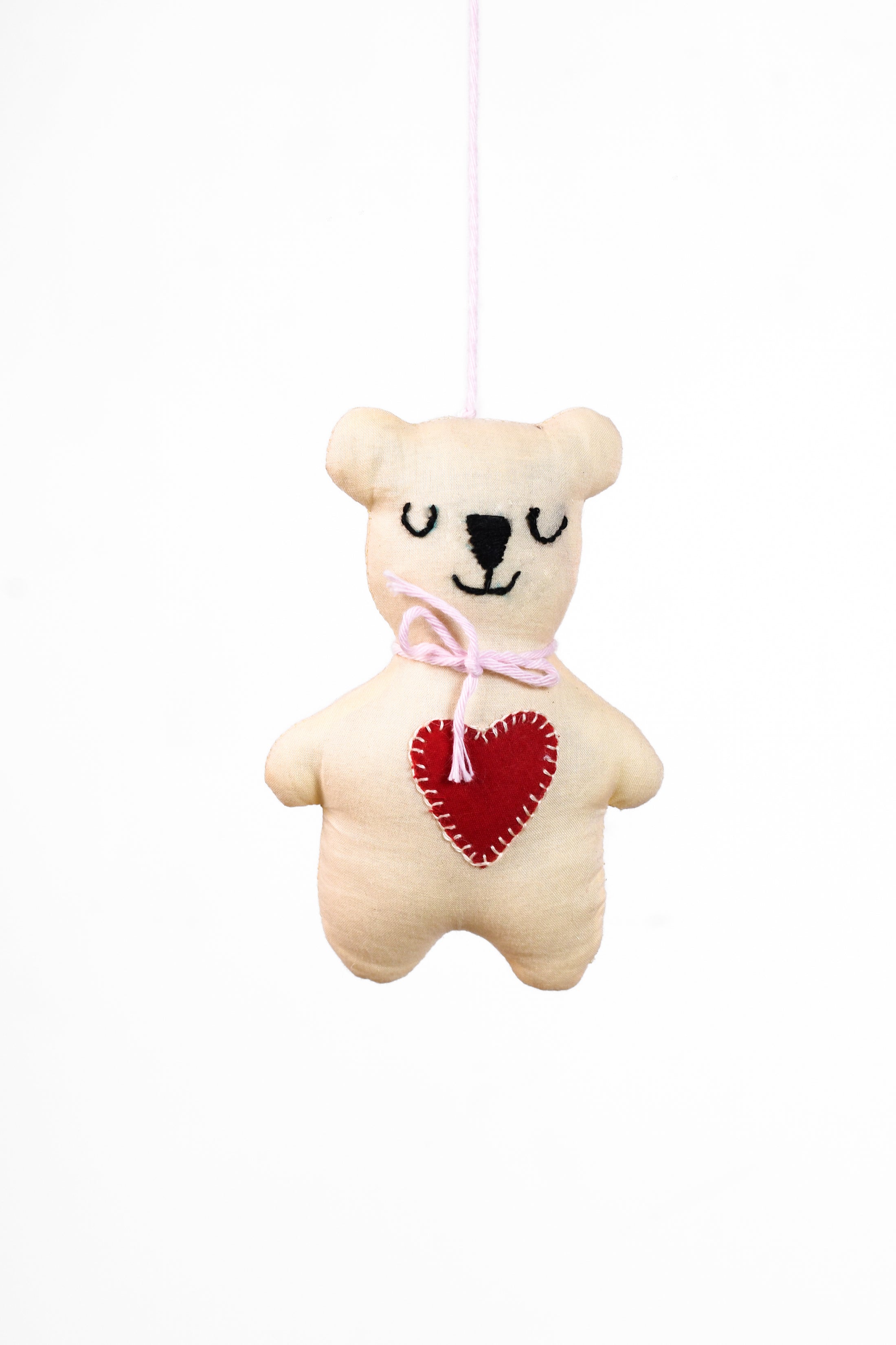 Pink Balloon Teddy Nursery Hanging Decor
