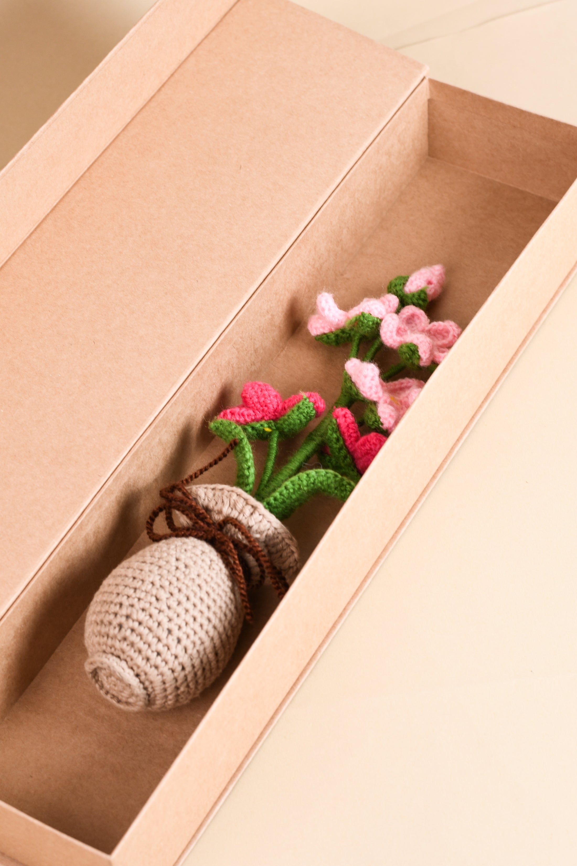 Crochet Orchid Flower Pot