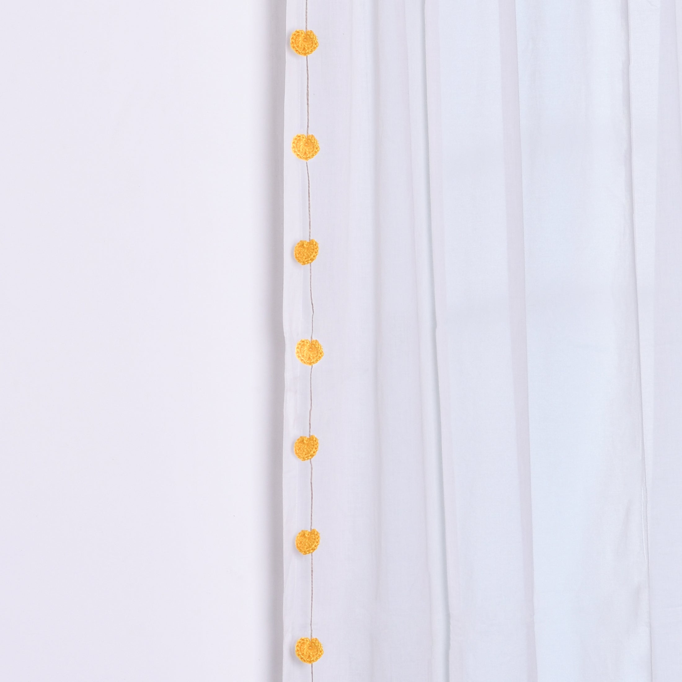 Yellow Heart Hand-knit Toran (set of 2)