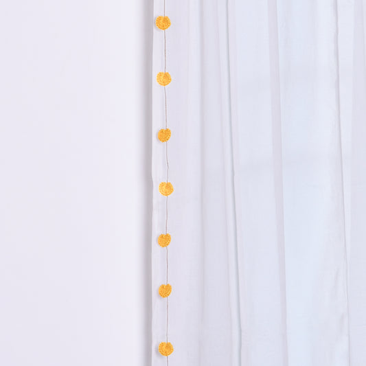 Yellow Heart Hand-knit Toran (set of 2)