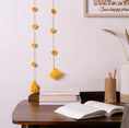 Load image into Gallery viewer, Yellow Heart Hand-knit Toran (set of 2)
