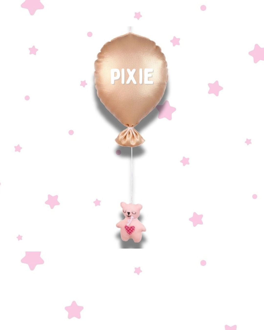 Gold Balloon Teddy Nursery Hanging Decor