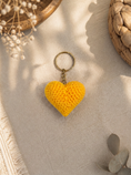Load image into Gallery viewer, Crochet Heart Keychain- Pink
